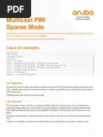 AOS-CX Switch Simulator - Multicast - PIM Sparse Mode Lab Guide