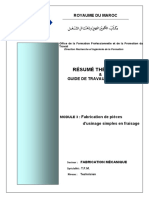 M4 - Fabrication de Pièces D'usinage Simples en Fraisage 45h 1er Année