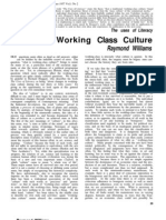 Raymond Williams-Working Class Culture 1957