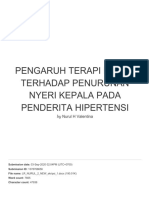 Hasil Turnitin Pengaruh Terapi Bekam Terhadap Penurunan Nyeri Kepala Pada Penderita Hipertensi