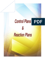 Control and Reactions Plans