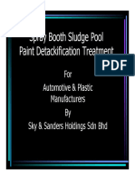 Sky-Spray Booth Sludge Pool Paint Detackification Treatment