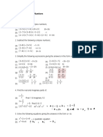 Tutorial 2-Complex Numbers