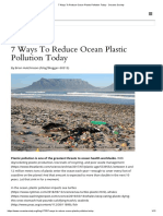 7 Ways To Reduce Ocean Plastic Pollution Today - Oceanic Society