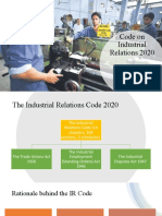 Code On Industrial Relations 2020