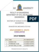 Group E Advanced Soil Mechanics Coursework