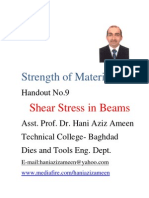 Strength of Materials - Shear Stress in Beams - Hani Aziz Ameen