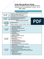 III Semester Time-Table