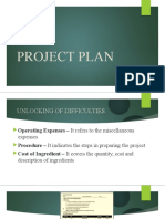 Project Plan Cookery 10