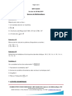 Sujet Bepc Blanc 2019 Epreuve de Mathematiques