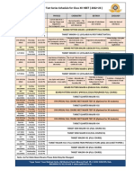 Major Test Series Schedule For XII (2022-23) - 1