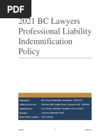 IndemnificationPolicy - 2021 BC Lawyers