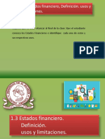 1.3 Estados Financieros, Definición.