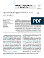 Analyzing Knowledge Sharing Behaviors