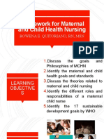 Framework For Maternal and Child Health Nursing