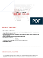 Hot Dry Climate Analysis