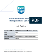 TFIN301 Unit Outline - Term 3 2022