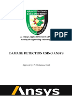 Damage Detection Using Ansys نهائي