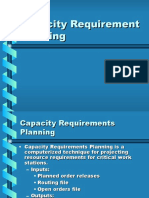 Capacity Requirement Planning