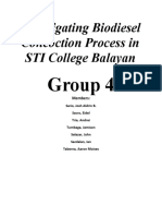 Biodiesel Investigatory Paper