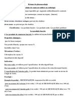 Résume de Pharmacologie