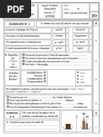 Devoir 2 Modele Physique Chimie Semestre 1