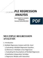 02 - Multivariate - Multiple Regression Analysis With Excel - RVSD