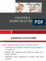 Chapter 8 Redox Reactions STDNT