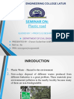 Use of Plastic Waste in Road Construction