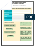 Actividades de Activo Pasivo y Patrimonio 1ero Bgu