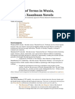 Glossary of Terms in Wuxia, Xianxia & Xuanhuan Novels