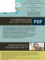 Patrimonio Del Balance General..............................