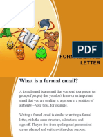 Formal Letter, Email