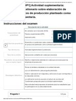 Examen - (ACDB1-20%) (SUP1) Actividad Suplementaria - Desarrolle El Cuestionario Sobre Elaboración de Informes de Costos de Producción Planteado Como Actividad Suplementaria