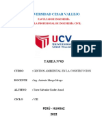 TAREA #03 - Gestion Ambiental en La Construccion