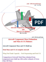 AAE 3104 CH 10 Aircraft Component Mass Estimation and Mass & CG Balance