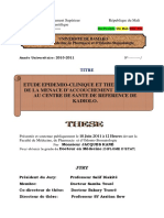 Etude Epidemio-Clinique Et Therapeutique de La Menace D'Accouchement Premature Au Centre de Sante de Reference de Kadiolo