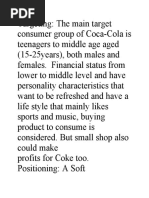 Targeting of Coca Cola