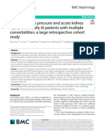 Central Venous Pressure and Acute Kidney Injury in Critically Ill Patients With Multiple Comorbidities A Large Retrospective Cohort Study