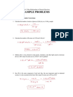 Unit 3. Solutions To Sample Problems