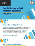 PR2 - Writing Hypothesis