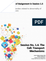 Session No. 1.4. The Cell - Transport Mechanisms