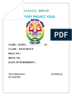 Durvesh Anil Chavan (12th Science 13) Yoga Project