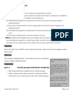 Lesson Plan: Unit Circle: Standards