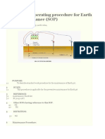 Standard Operating Procedure For Earth Pit Maintenance