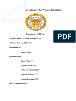 Lab Report Interferometer....