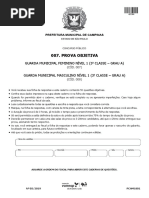 Vunesp 2019 Prefeitura de Campinas SP Guarda Municipal Prova