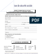 Demande Immatriculation Employeur Regime-General