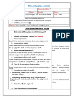 Déroulement de La Leçon: Démarche Pédagogique Et Activités Du Prof Activités de L'élève