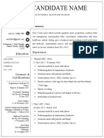 Sample CV